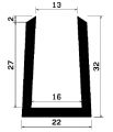 TU1- 1222 - rubber profiles - U shape profiles